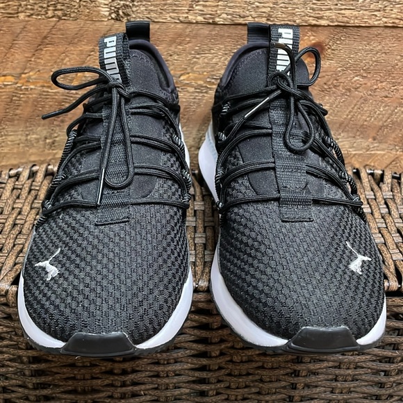 PUMA Women’s Pacer Next Cage Running Shoes Sneakers Black & White Size 7.5 EUC - Picture 3 of 12